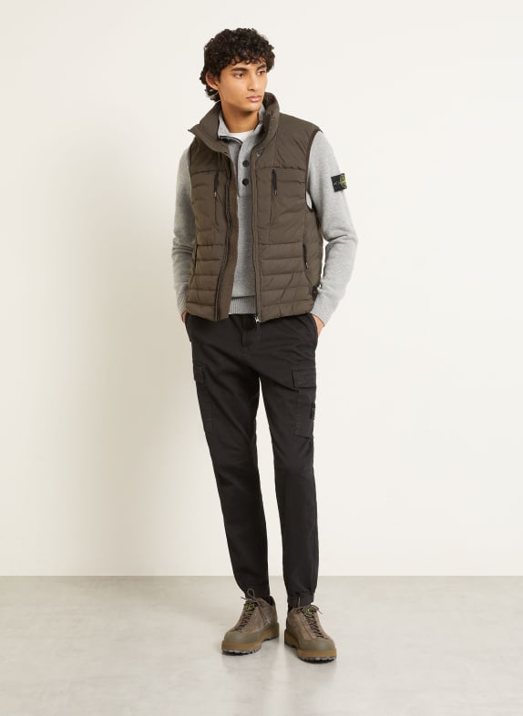 STONE ISLAND Cargobroek, regular tapered fit ZWART
