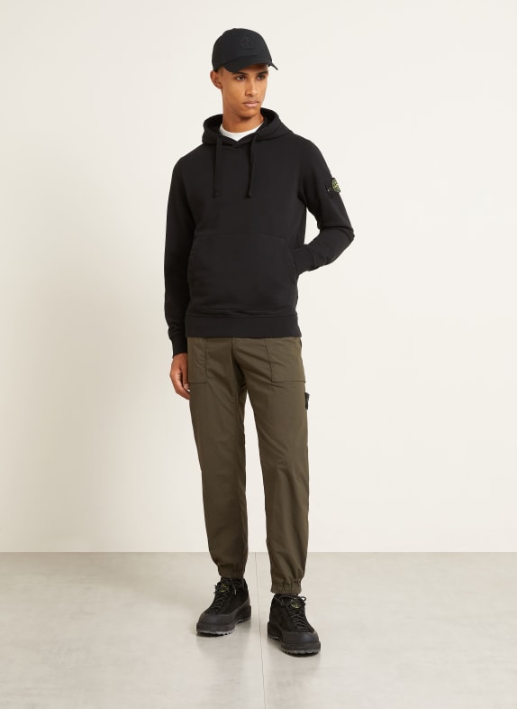 STONE ISLAND Hoodie ZWART