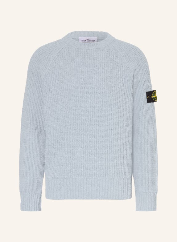 STONE ISLAND Bouclé-tröja BLÅGRÅ