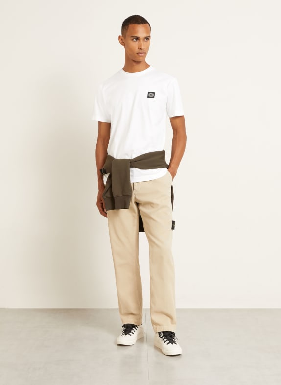 STONE ISLAND T-shirt WIT