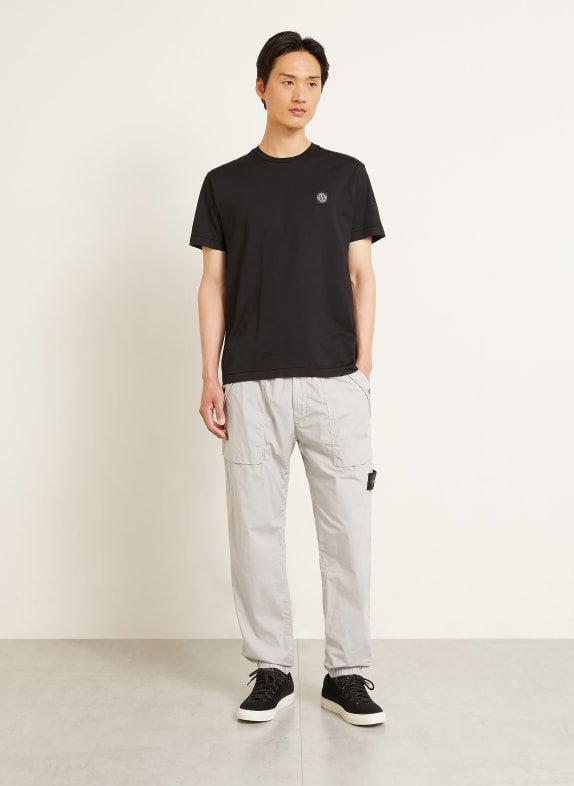STONE ISLAND T-shirt ZWART