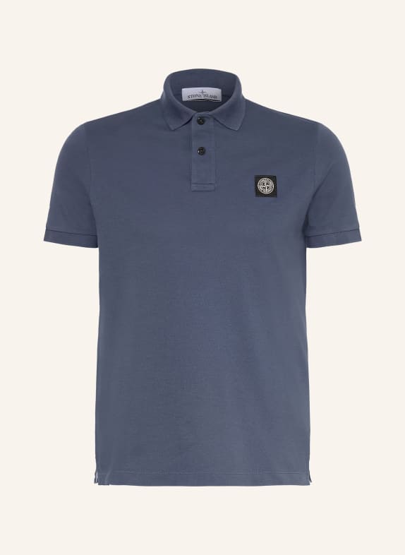 STONE ISLAND Pikétröja, slim fit MÖRKBLÅ