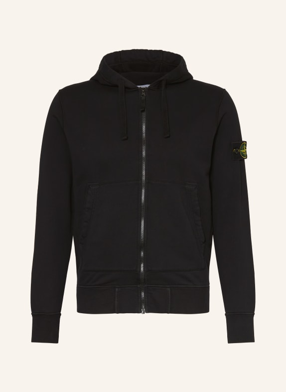 STONE ISLAND Zip-up sweatshirt BLACK