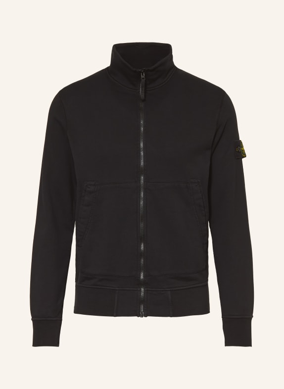 STONE ISLAND Zip-up sweatshirt BLACK