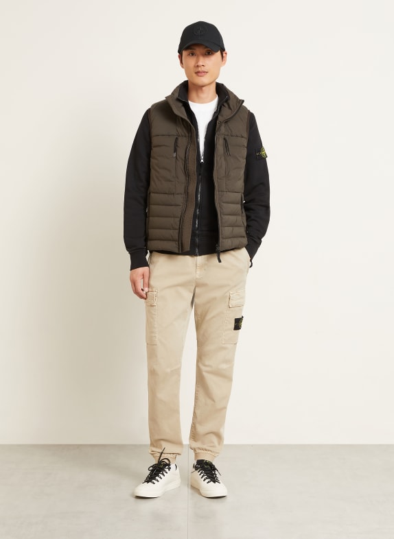 STONE ISLAND Sweatvest ZWART