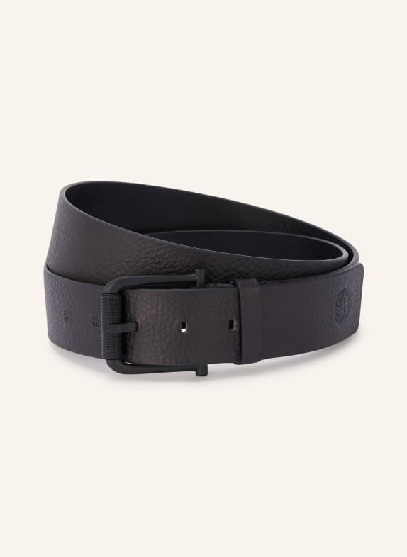 STONE ISLAND Ledergürtel SCHWARZ