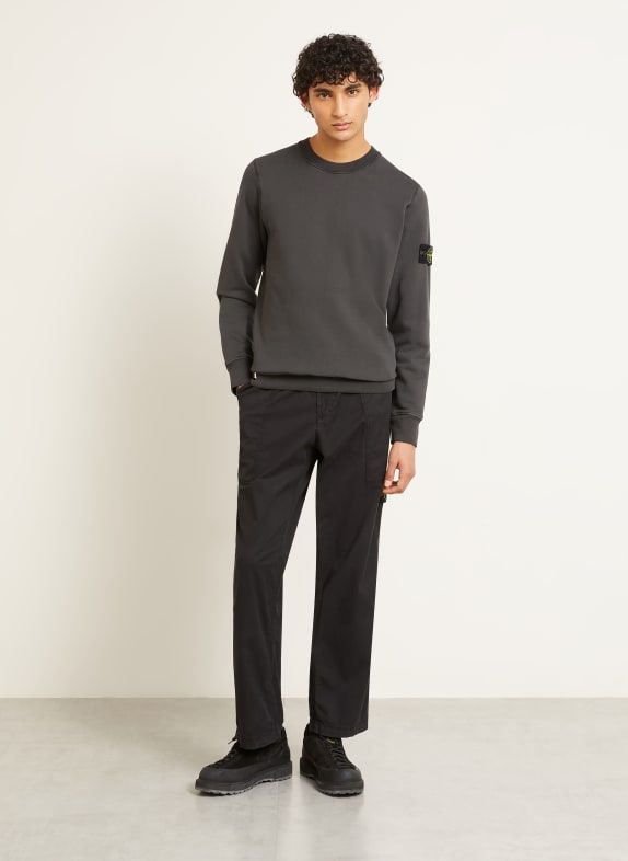 STONE ISLAND Sweatshirt GRIS FONCÉ