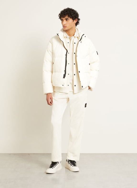 STONE ISLAND Donsjas ECRU / ZWART