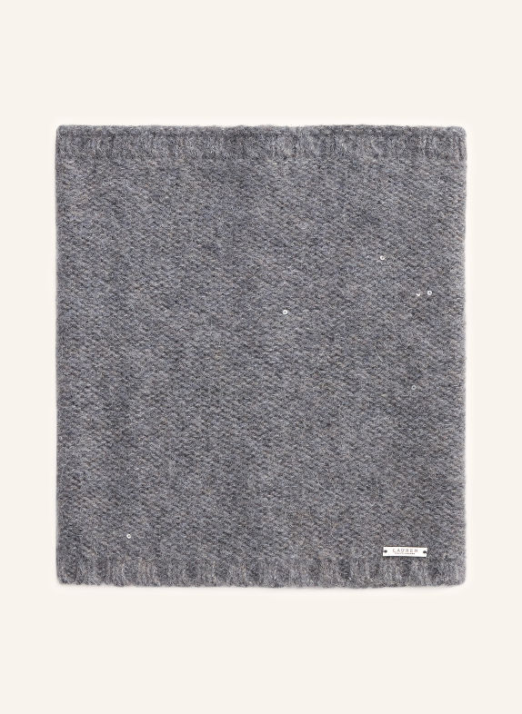LAUREN RALPH LAUREN Loop-Schal mit Pailletten GRAU