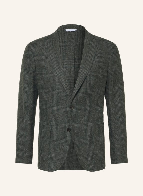 BOGLIOLI Veste en flanelle, coupe extra slim GROEN / GRIS