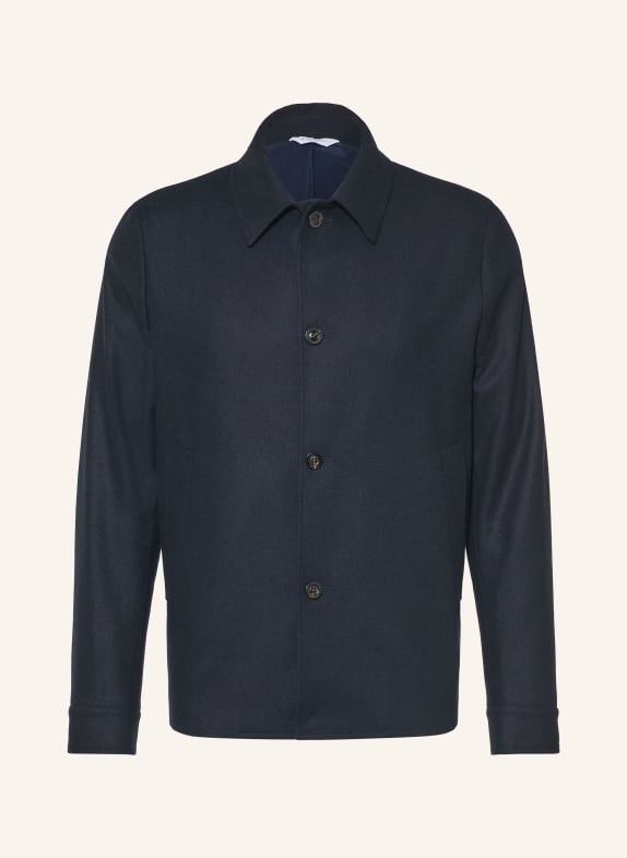BOGLIOLI Overjacket im Materialmix DUNKELBLAU