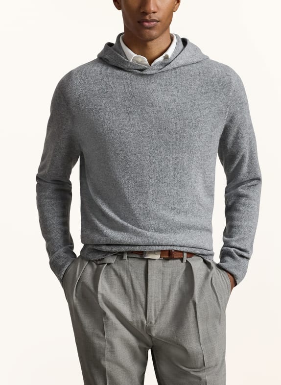 RLX RALPH LAUREN Cashmere Knit Hoodie GRAY