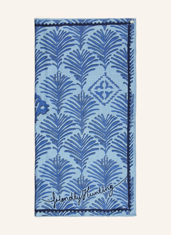 friendly hunting Zijden sjaal LICHTBLAUW / DONKERBLAUW / BLAUW