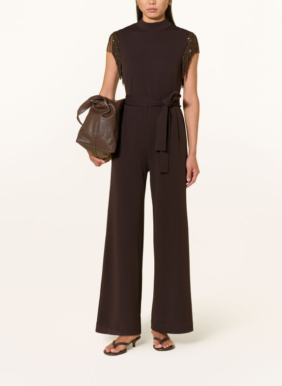Ana Alcazar Jumpsuit MARRON FONCÉ