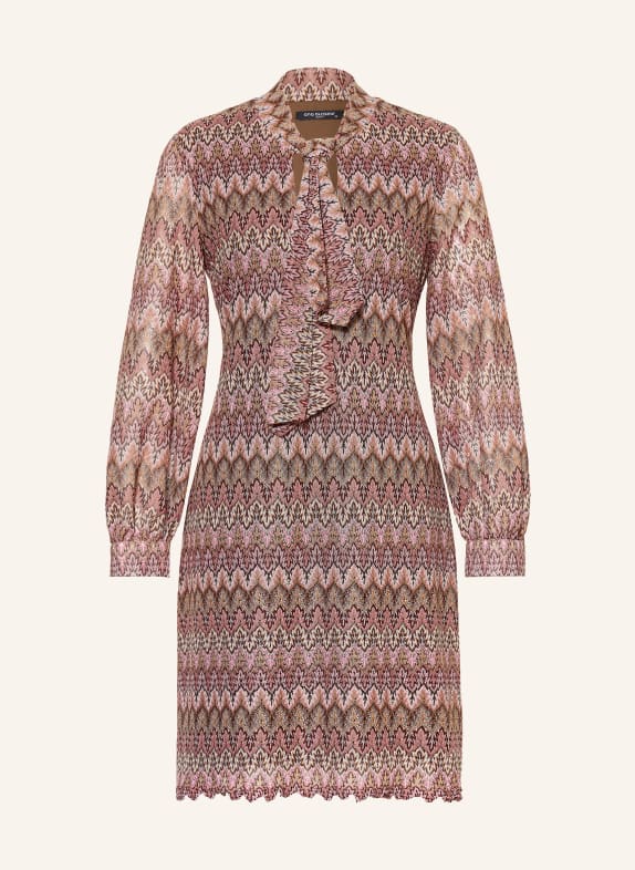 Ana Alcazar Klänning med slips ROSA / BEIGE / RÖD