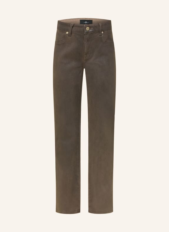 7 for all mankind Rovné džíny CALIE 3TB VINTAGE COATING BROWN