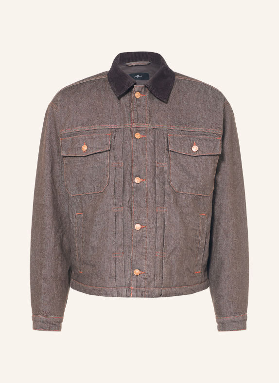 7 for all mankind Denim jacket 3TW Brown