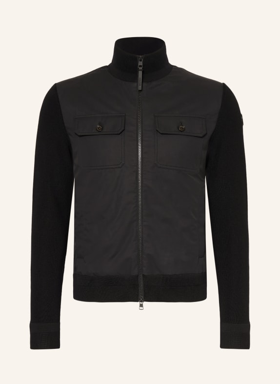 MONCLER Cardigan in a mix of materials BLACK