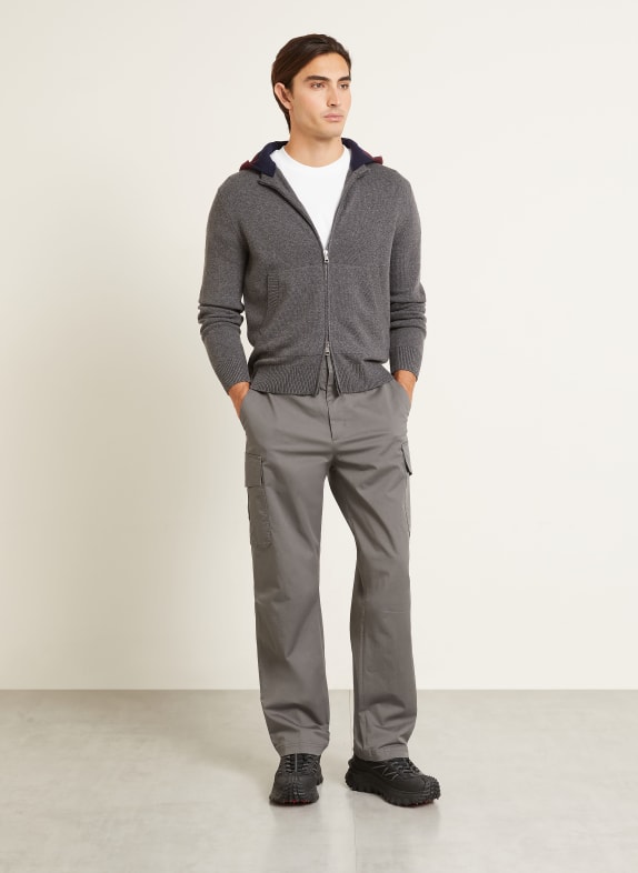 MONCLER Vest GRIJS / DONKERROOD / DONKERBLAUW