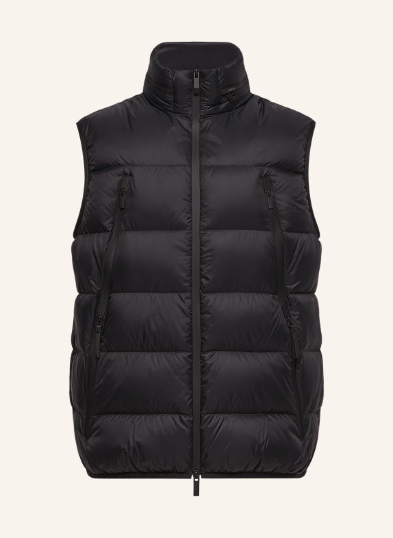 MONCLER RETICONE Down Vest BLACK