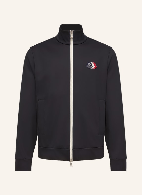 MONCLER Jerseyová bunda TMAVĚ MODRÁ