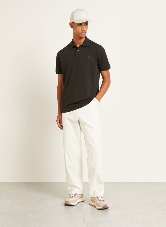 MONCLER Piqué-poloshirt ZWART