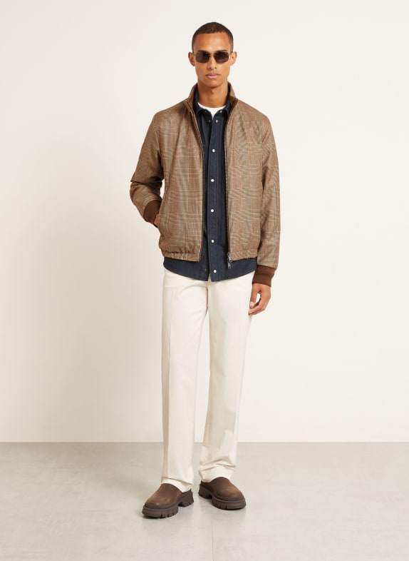 MONCLER Omkeerbare Blouson van FROTHIVE BEIGE / BRUIN / ZWART