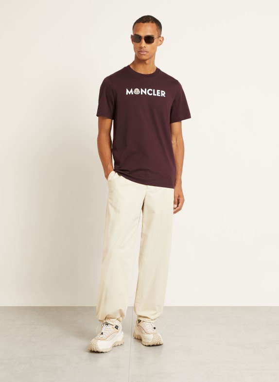MONCLER T-shirt ROUGE FONCÉ