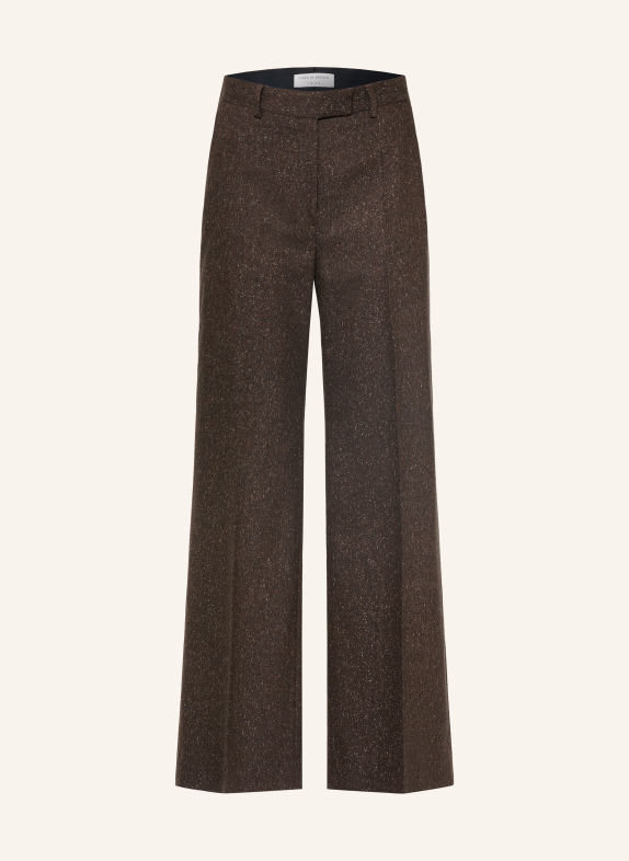 TIGER OF SWEDEN Pantalon palazzo IRIT GRIS FONCÉ / BLANC