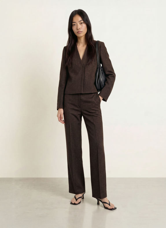 TIGER OF SWEDEN Marlene-broek IRIT DONKERGRIJS / WIT