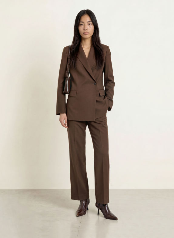 TIGER OF SWEDEN Blazer ELIWIRAA MARRON FONCÉ