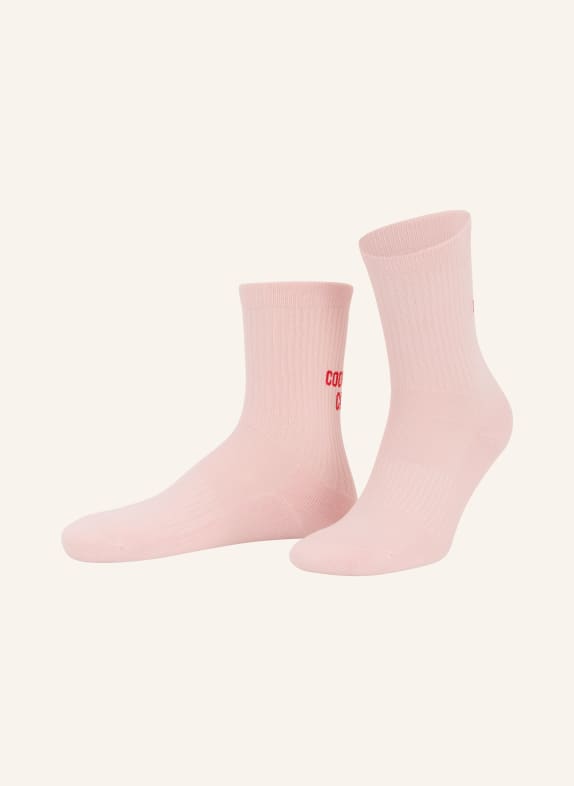 NBDC Socks COOL MOM CLUB LIGHT PINK / RED