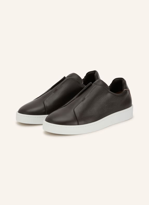 Aurélien AUR3 Slip-on sneakers DARK BROWN