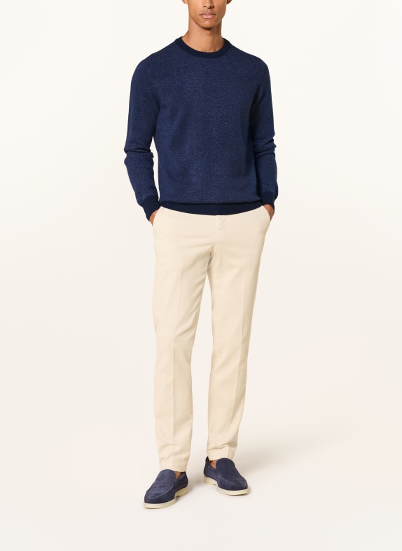 Aurélien Cashmere-Pullover BLAU / DUNKELBLAU