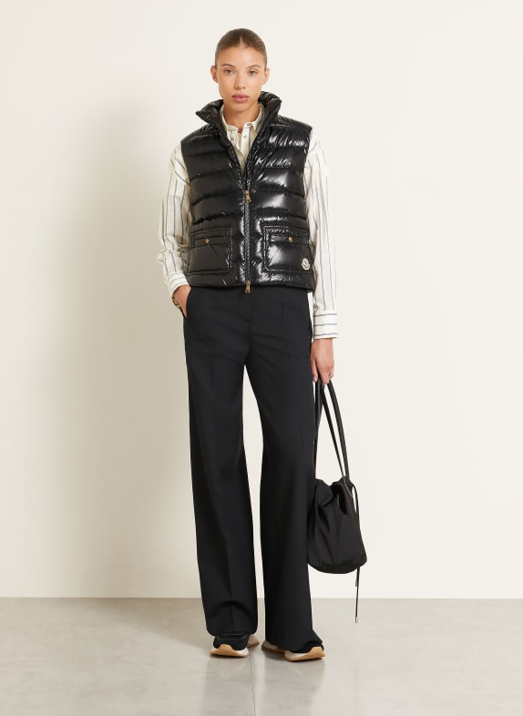 MONCLER FRELON Down vest BLACK