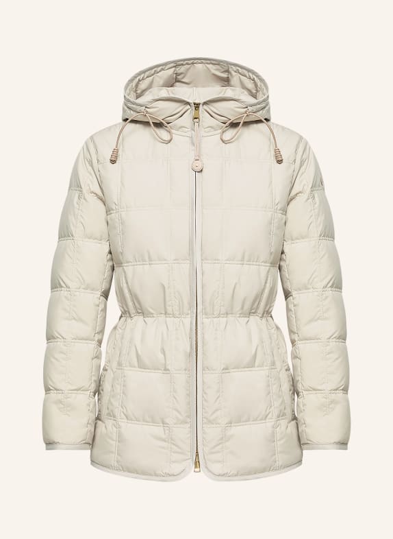 MONCLER Lehká péřová bunda CYGNET BÉŽOVÁ