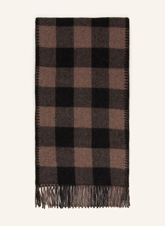 NN.07 Sjaal TAUPE / MARRON FONCÉ / ZWART