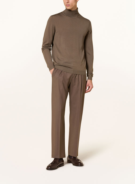 ROY ROBSON Rullekravebluse KHAKI