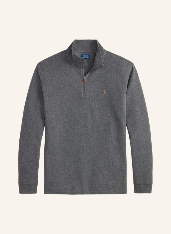 POLO RALPH LAUREN Big & Tall Half-zip sweater GRAY