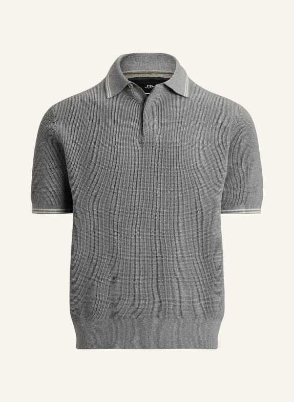 RLX RALPH LAUREN Knit polo shirt GRAY