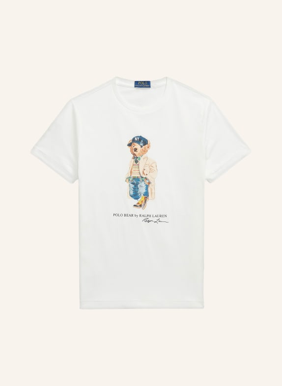 POLO RALPH LAUREN T-Shirt WEISS / BEIGE / BLAU