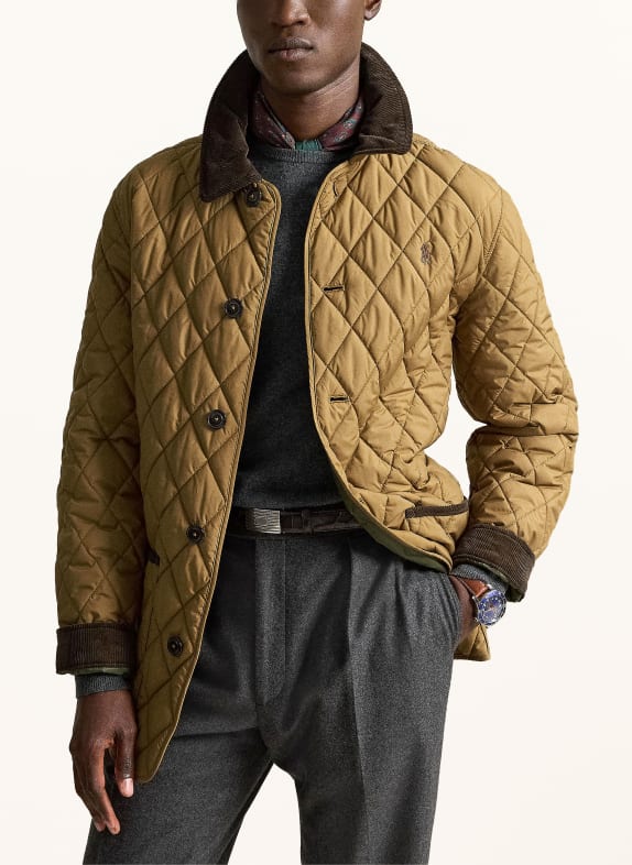 POLO RALPH LAUREN Steppjacke HELLBRAUN / DUNKELBRAUN