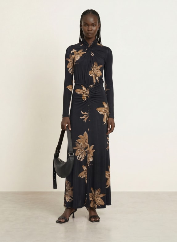 ALLSAINTS Jerseykleid MINA SCHWARZ / BEIGE