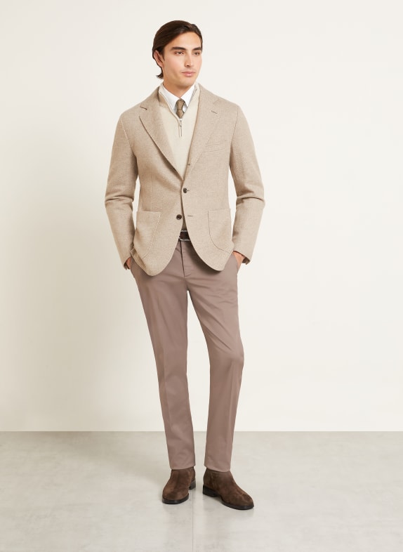 Brioni Slim fit kasjmier colbert BEIGE / CRÈME