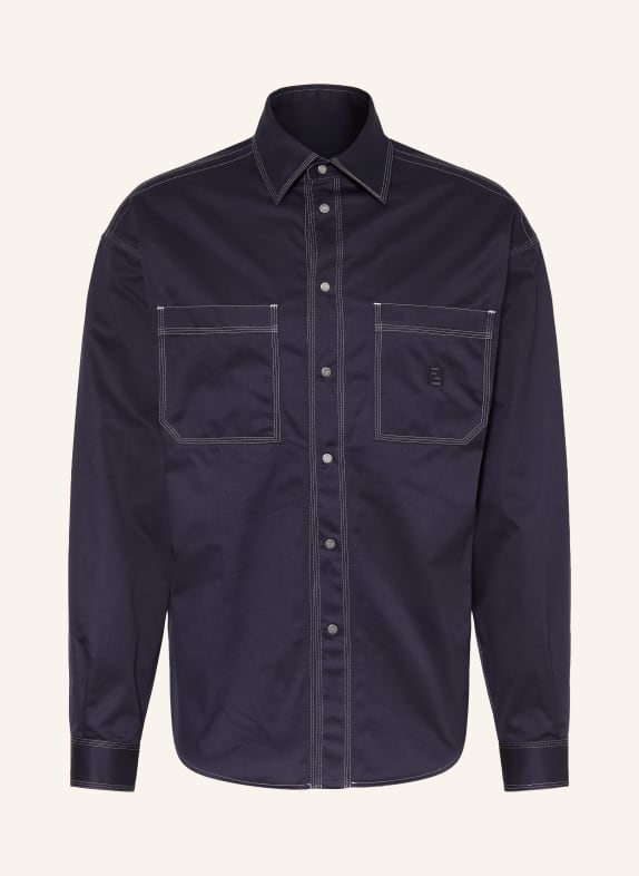 FENDI Overhemd Comfort Fit DONKERBLAUW