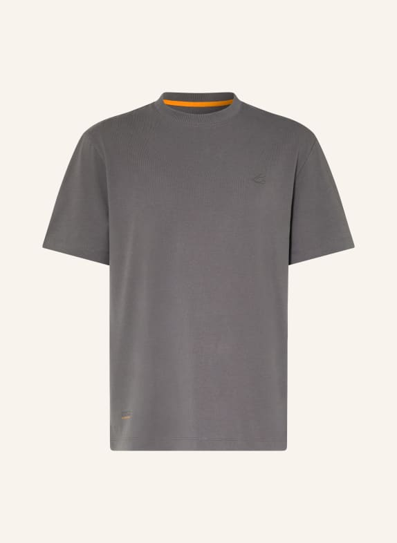 camel active T-shirt GRIS FONCÉ / ORANGE FONCÉ