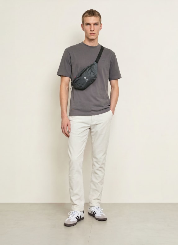 camel active T-shirt DONKERGRIJS / DONKERORANJE