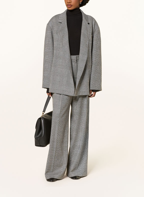 RHÚNE OONA Wide-leg trousers BLACK / WHITE