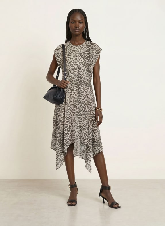 ALLSAINTS Schoudertas ROSALIE ARC ZWART / ZILVER