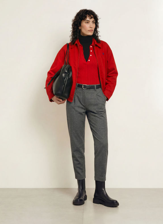 CAMBIO 7/8-length trousers ORCHID DARK GRAY